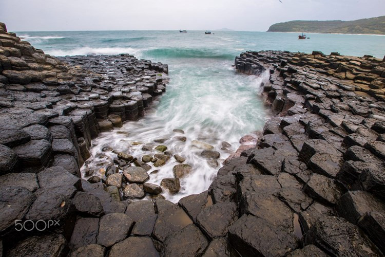 Ganh Da Dia et ses orgues volcaniques sur la côte de Phu Yen. Photo: Vince Horiuchi