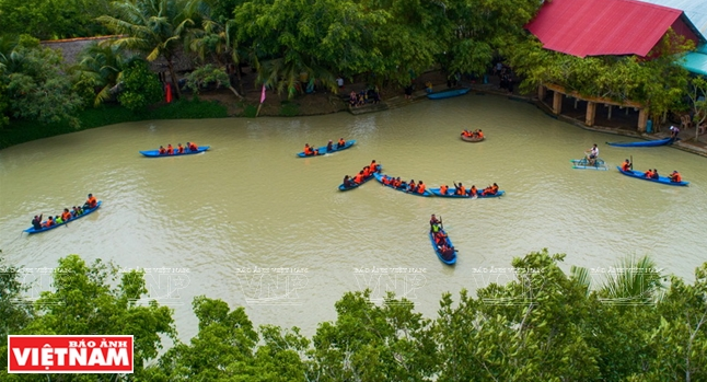 Dans une zone touristique à Bên Tre.