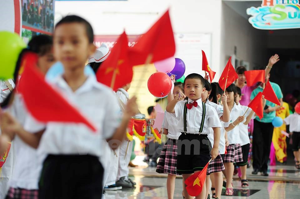 Pour cette première journée de l'année scolaire, ​les élèves du primaire semblaient...