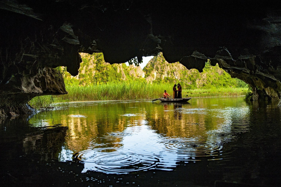 La caverne Ca dans la réserve naturelle de Van Long.