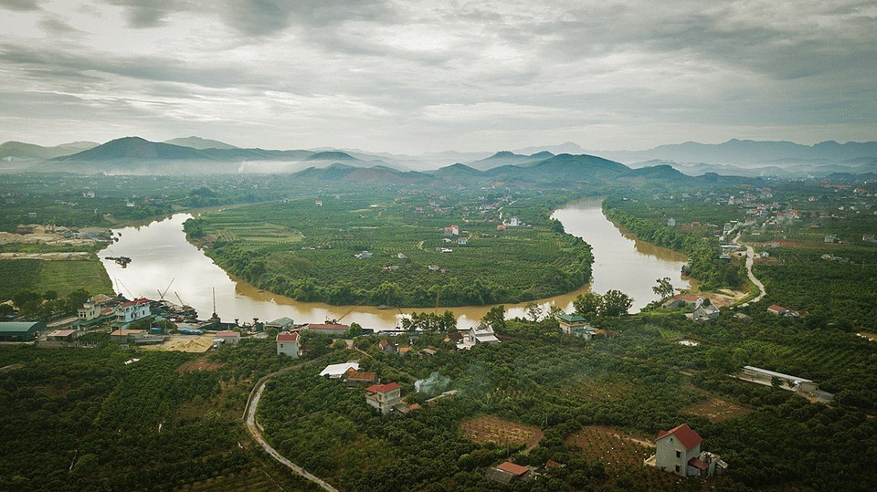 Le bassin de la rivière Luc Nam est une région de l'économie agricole diversifiée très importante et dispose de nombreux potentiels touristiques dans la province de Bac Giang. Photo: VNA