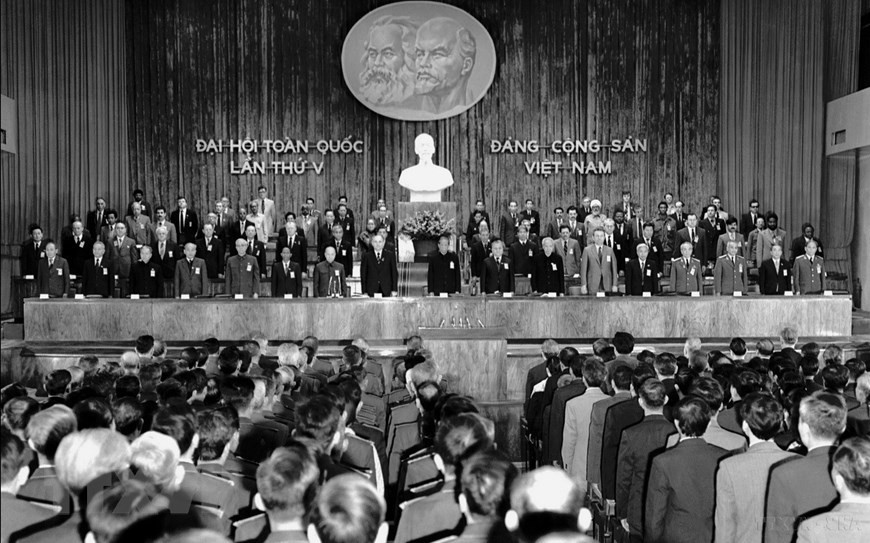 Le 5e Congrès national du Parti s'est tenu du 27 au 31 mars 1982 à Hanoï. Photo: VNA