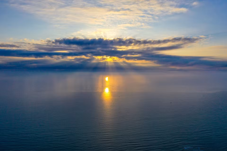 Lever de soleil.
