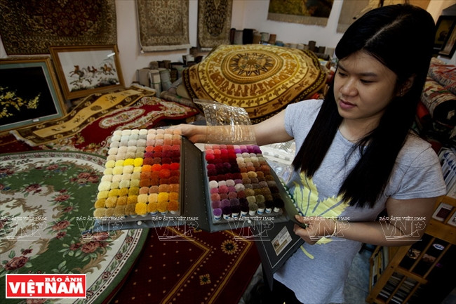 Tableau de couleurs selon la commande des clients.