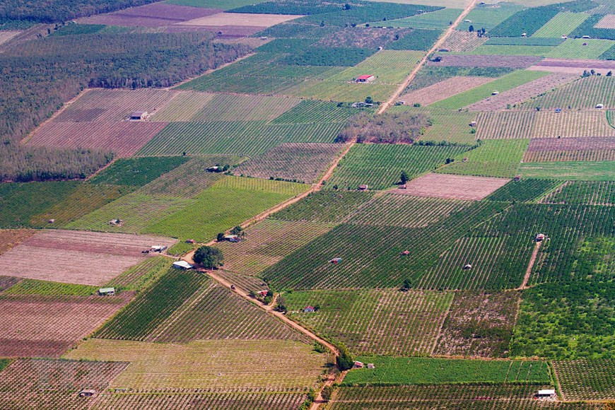 La ville de Tay Ninh (une "ville" o dau??????) vue du sommet de la montagne Ba Den. Photo: VNA