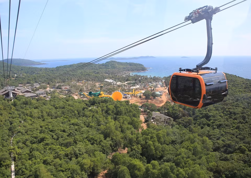 Un parc d'attraction est en cours de construction sur l'île de Hon Thom. Photo VNA
