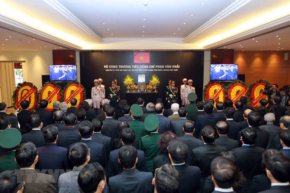 Panorama de la cérémonie.