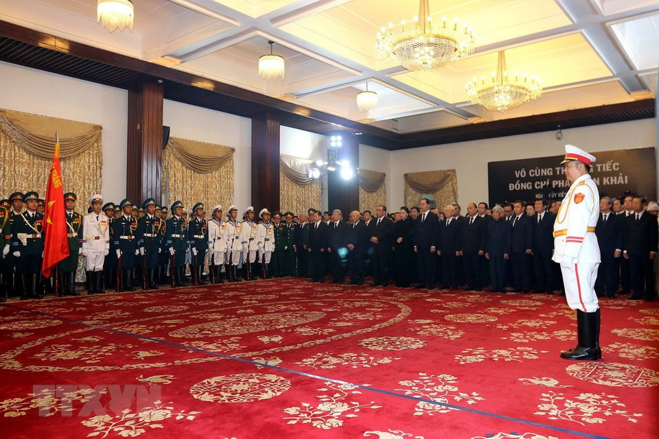 La cérémonie en mémoire de l'ancien Premier ministre Phan Van Khai à Ho Chi Minh-Ville.