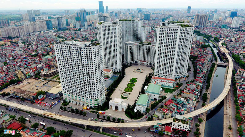 La zone urbaine Royal City dans l'arrondissement de Thanh Xuân.