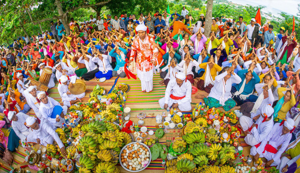  La fête de Kate est une fête des Cham pratiquant le Brahmanisme. Photo : VI