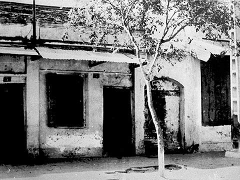 La maison au N°5D, rue de Ham Long, à Hanoï, où la première antenne du Parti communiste au Vietnam fut créée en mars 1929.