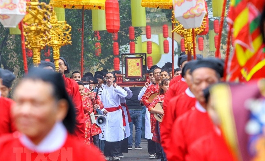 Cet événement, premier de son genre, est organisé par le Centre de conservation du patrimoine de Thang Long – Hanoï. Photo: VNA