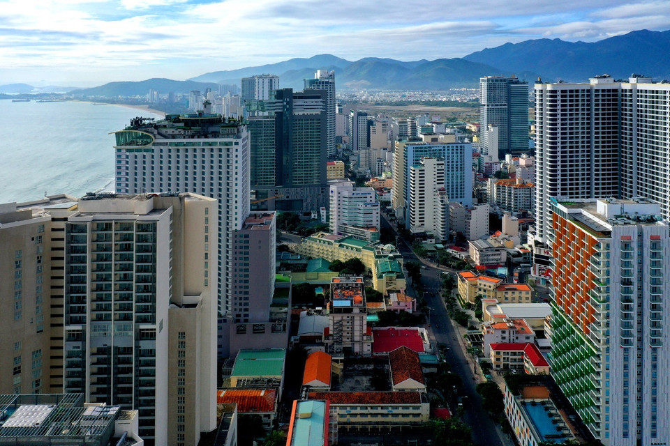 Nha Trang possède une longue plage de sable blanc. Photo : VNA