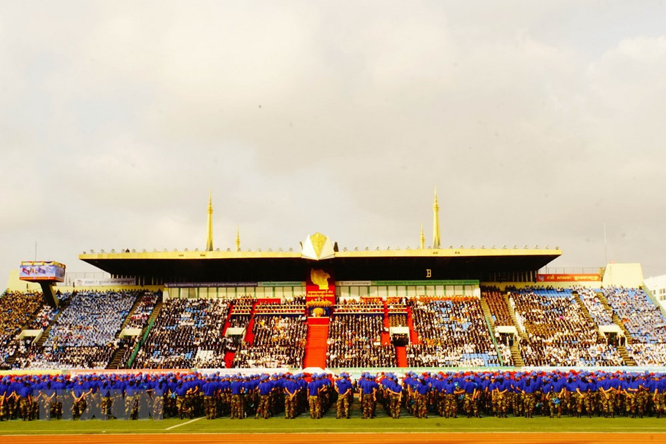  Cérémonie de célébration de la victoire sur le régime génocidaire de Pol Pot à Phnom Penh. 