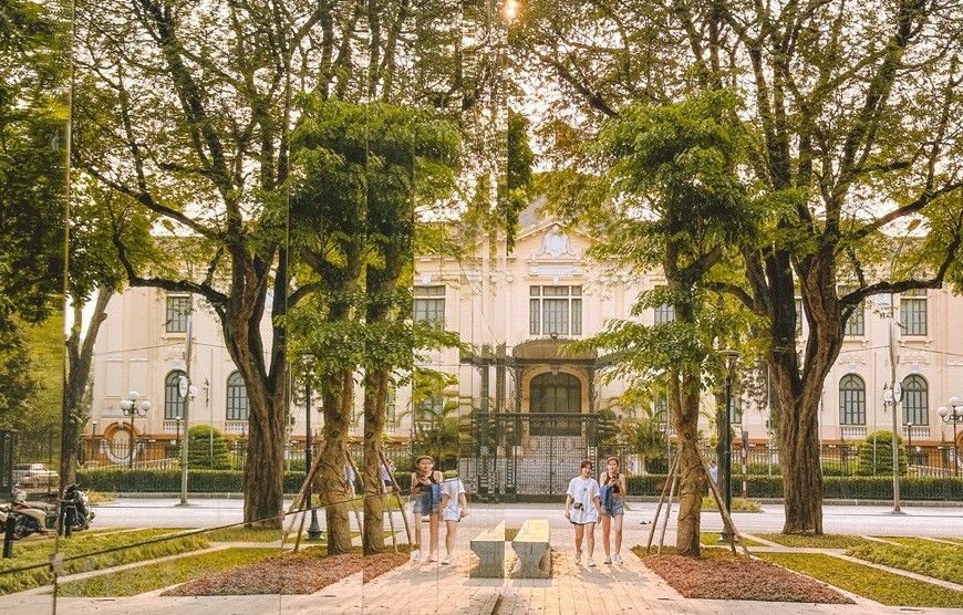 La conception du Pavillon est une idée de "réveil" de la valeur des patrimoines architecturaux