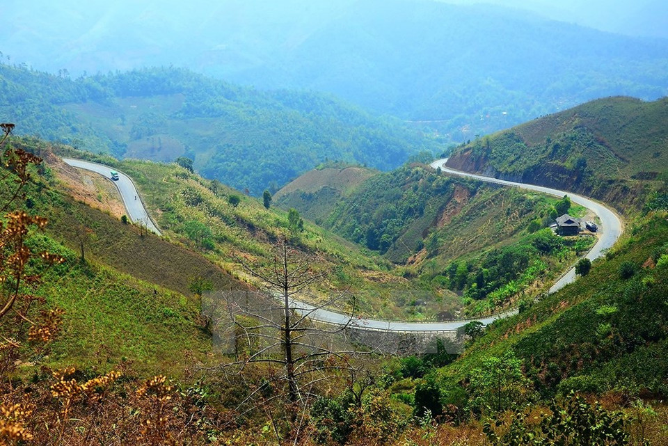 Une section du col de Pha Din. 