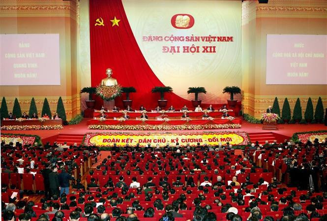 Le 12e Congrès national du Parti communiste du Vietnam a été organisé du 20 au 28 janvier 2016 à Hanoï. Photo: VNA