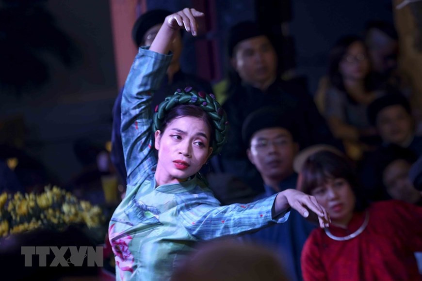 Une représentation de danse lors de l'événement.