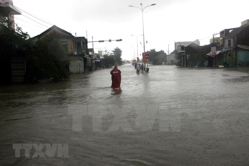 De nombreux maisons de la province de Quang Nam sont inondés. 