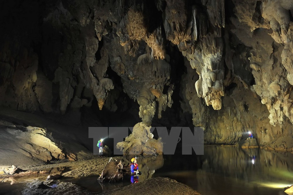 Les premiers explorateurs ont comparé la grotte à un palais doré. Photo : Minh Duc/VNA