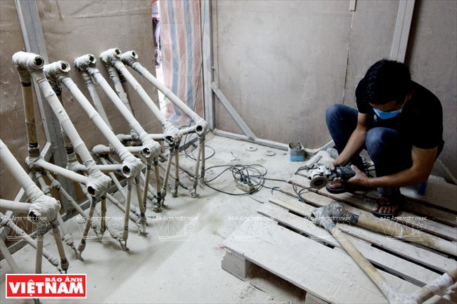 Meulage des joints ...