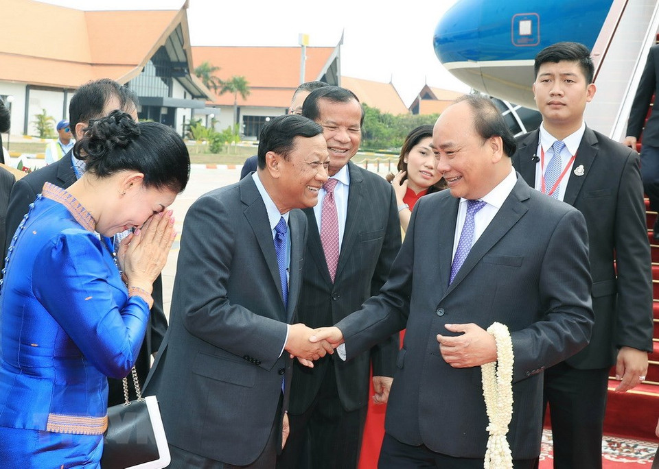 Le Premier ministre Nguyên Xuân Phuc à l'aéroport international de Siem Reap.