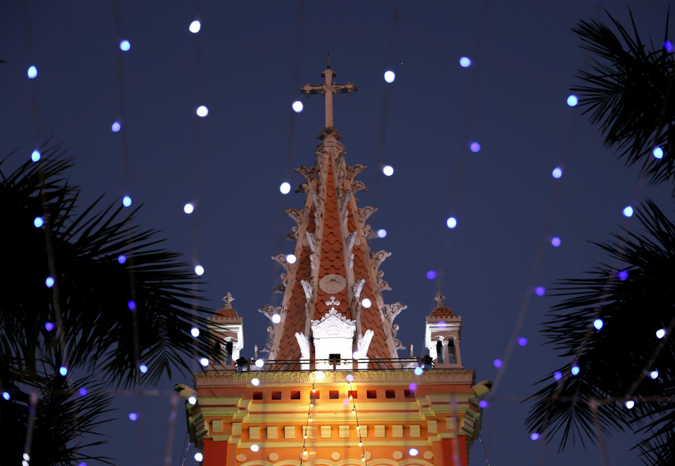 Le clocher de l'église Cho Quan.