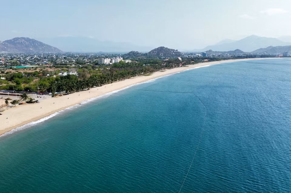 Plage de Ninh Chu (bourg de Khanh Hai, district de Ninh Hai).