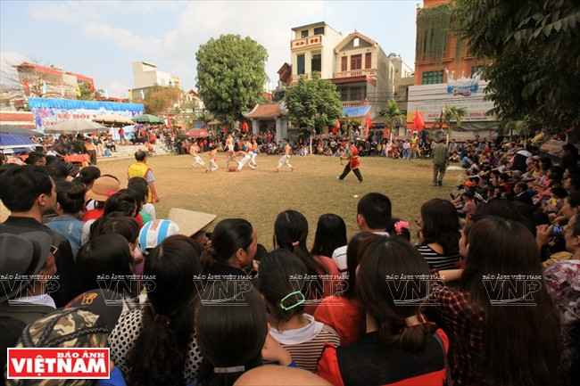 Beaucoup de villageois de Thuy Linh viennent voir ce sport traditionnel.