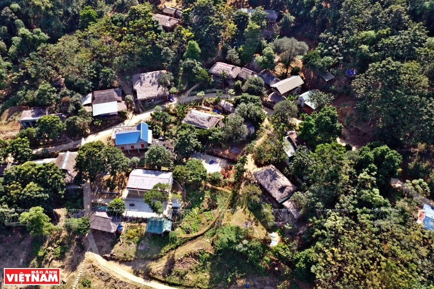 Village de Da Bia vu d’en haut.