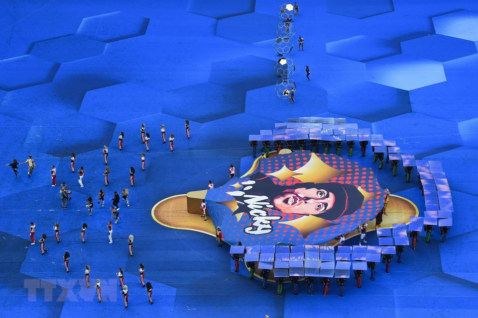  Cérémonie de clôture de la Coupe du monde de football 2018 visant à honorer le football et présenter les arts et la culture de la Russie, pays organisateur, a eu lieu le 15 juillet.