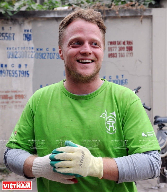 James Joseph Kendall, fondateur du groupe ​''Keep Hanoi Clean''.