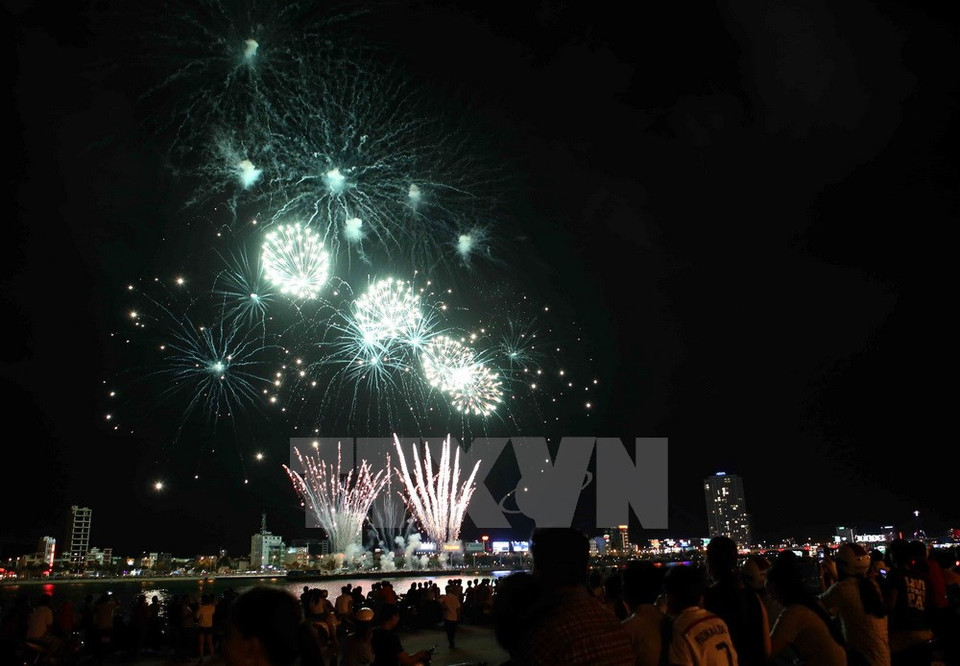 Les feux d'artifice à Da Nang.