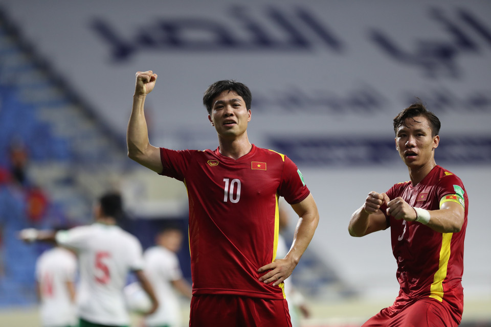 Cong Phuong marque un but pour porter le score à 3-0 à la 67e minute.