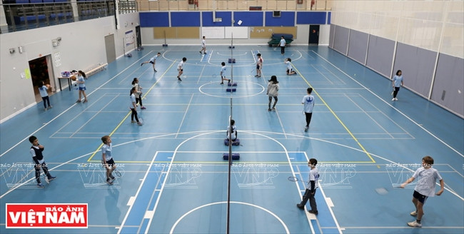 Le centre de sports de l’UNIS Hanoï.