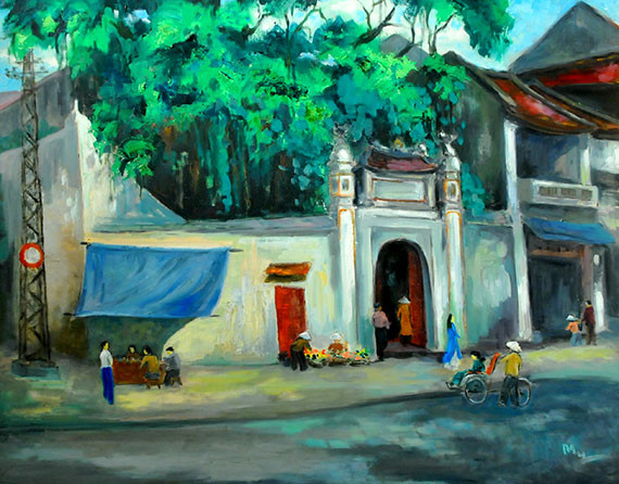 Oeuvre « Rue Ma Mây » de Nguyen Ngoc My.