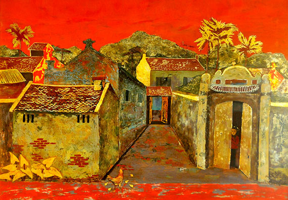 Oeuvre « Banlieue » de Pham Truong Quân.