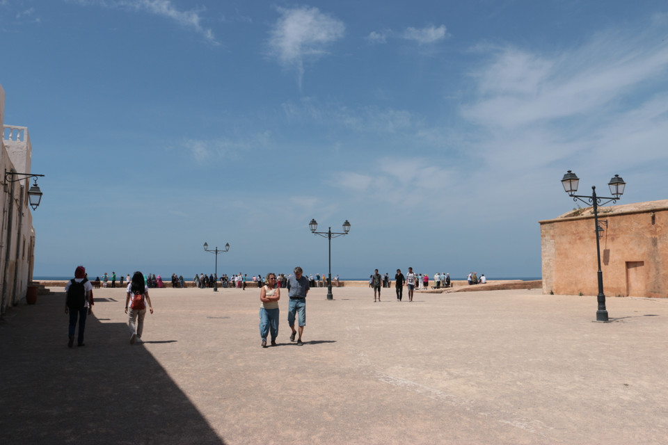 À l’intérieur de la kasbah des Oudayas.