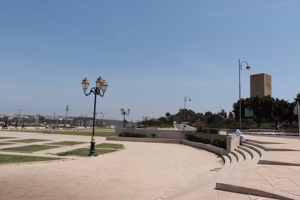 La place du 16 novembre, à proximité de la kasbah des Oudayas.