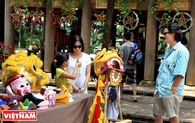 Un marché traditionnel au centre du complexe. 