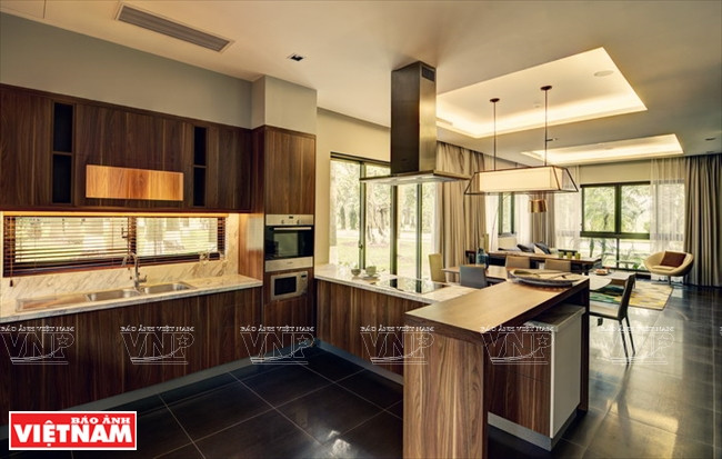 L’intérieur moderne d'une villa.