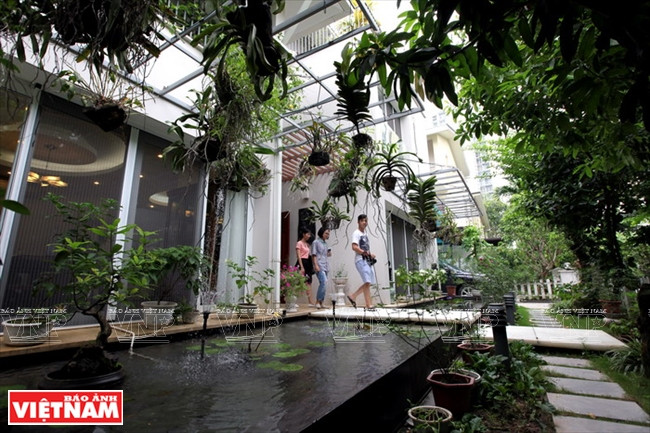 Cette alliance d'eau et d'arbres créent une atmosphère rafraîchissante même au cœur de l’été. 