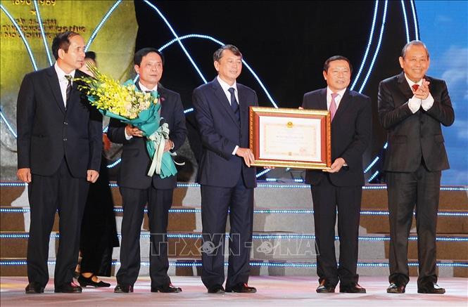 La cérémonie célébrant le 520e anniversaire de la fondation de Cao Bang. Photo: VNA