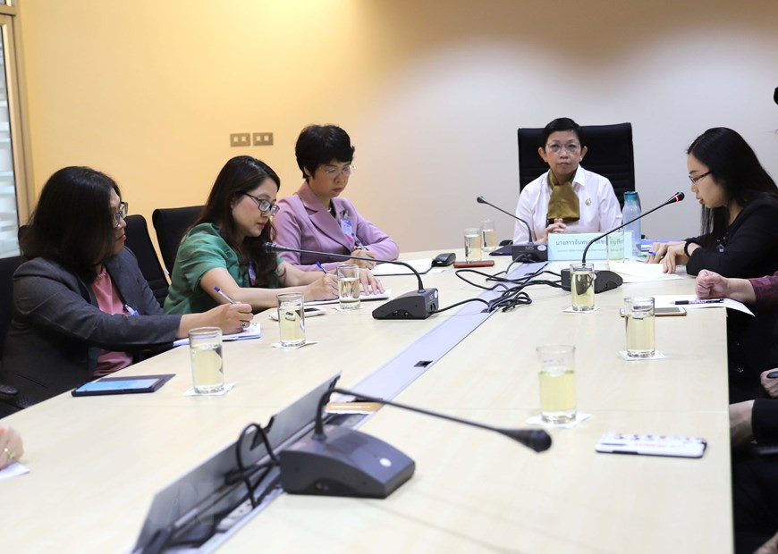 La délégation de la VNA travaille avec la compagnie TOT qui gère le « centre anti fausses nouvelles » de Thaïlande.