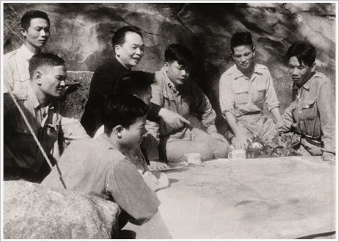 Le poste de Commandement de l’armée vietnamienne dans la commune de Muong Phang, district de Diên Biên.