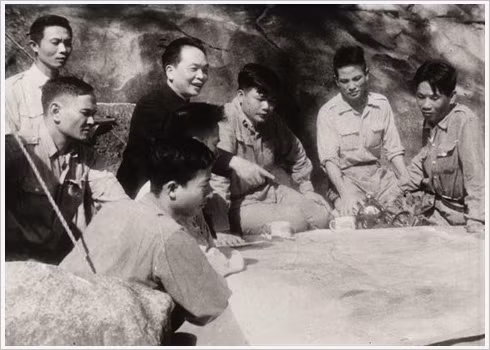 Le poste de Commandement de l’armée vietnamienne dans la commune de Muong Phang, district de Diên Biên.