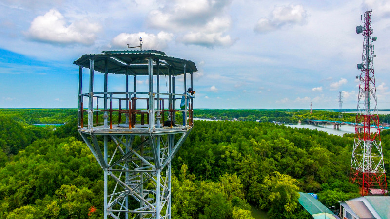 La zone de gestion de la forêt de la biosphère.