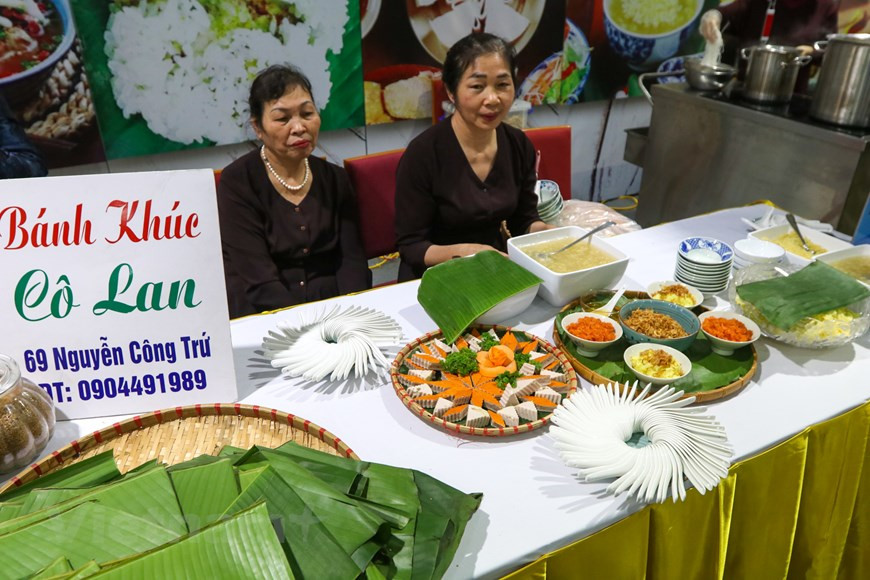 Le "banh khuc" (gâteau khuc), une spécialité de Hanoï.