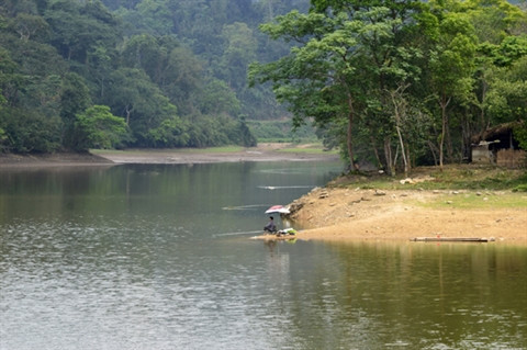 Un paysage paisible à l’ancienne base de résistance de Tân Trào. 