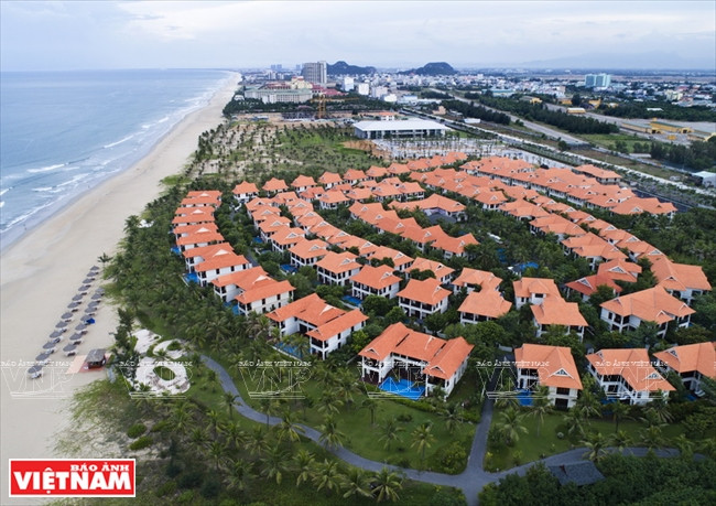 La belle plage de sable blanc de Non Nuoc, de 5 km de long.